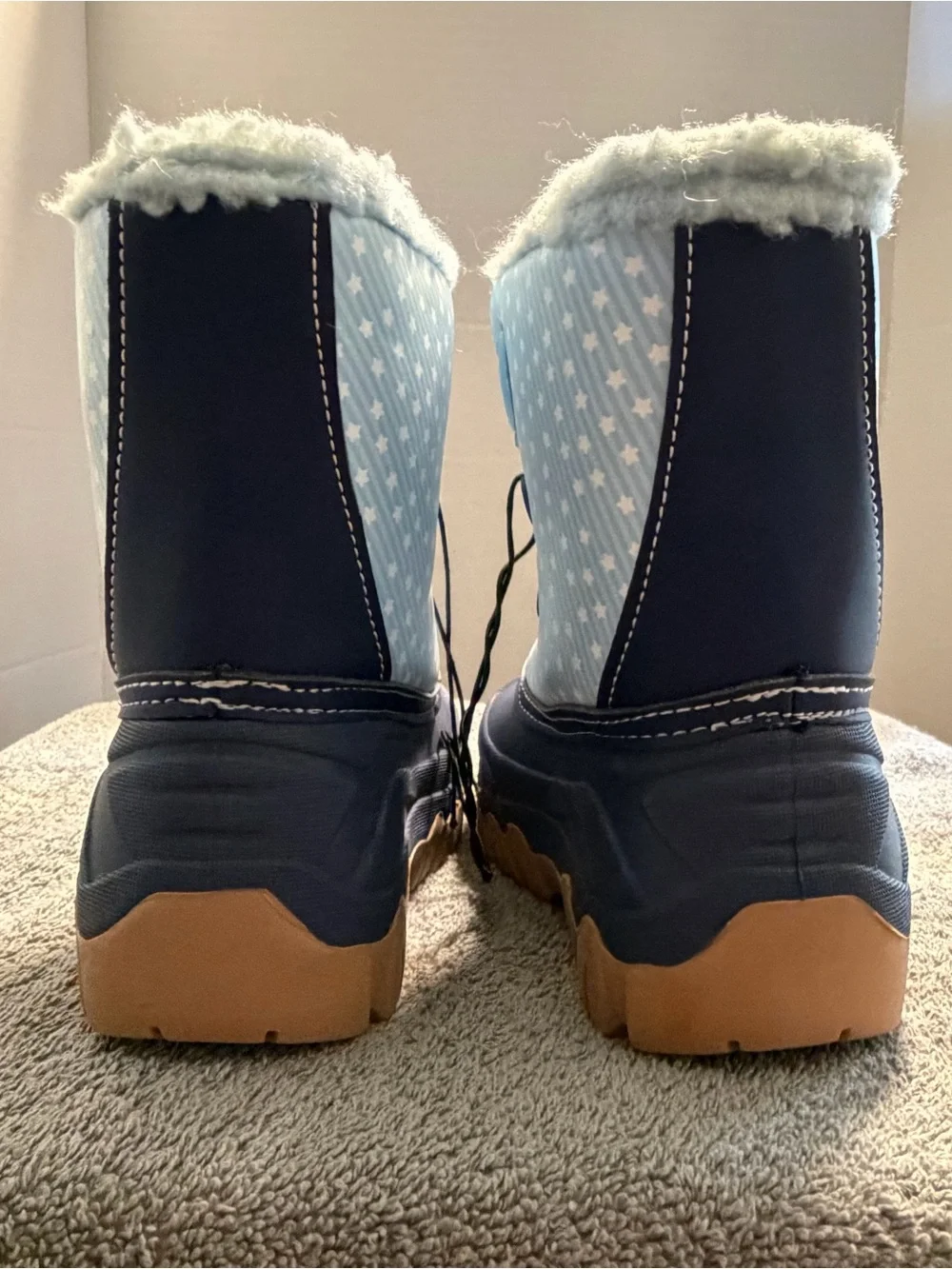 Faux Fur Faux Leather Size 8 NWT Target Bluey Toddler Winter Boots